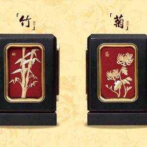 JF-GM-015（旋转笔筒-梅兰竹菊） - Image 3